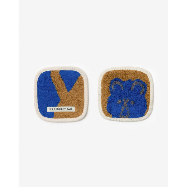 LIONESS TOWEL COASTER - BLUE