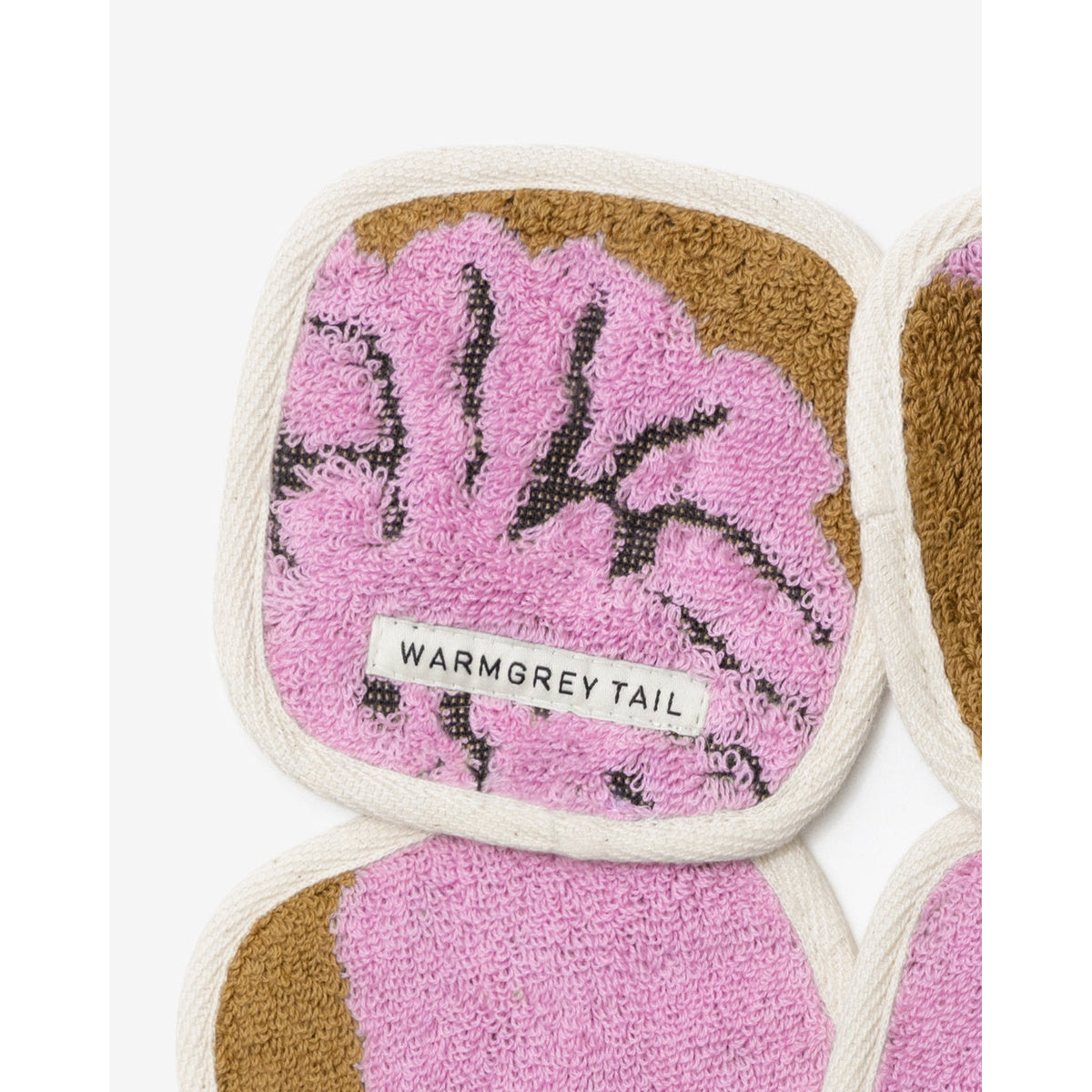 LION TOWEL COASTER - CORAL