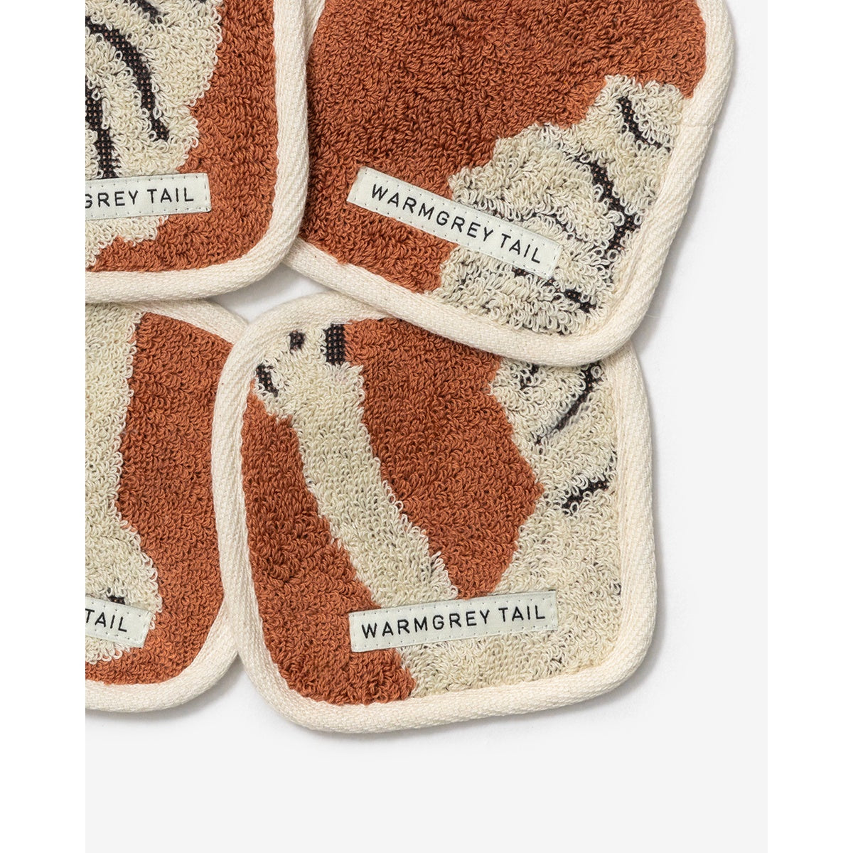 LION TOWEL COASTER - CREAM