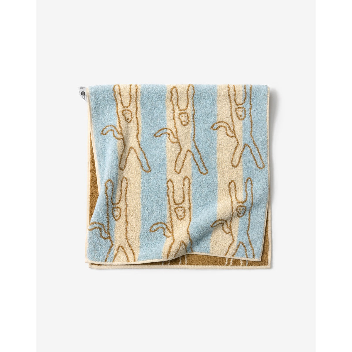 MONKEY FACE TOWEL - BLUE STRIPE