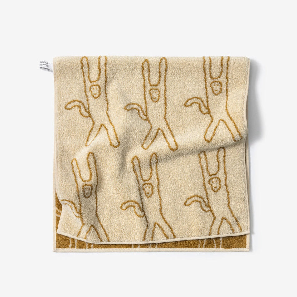 MONKEY FACE TOWEL - IVORY