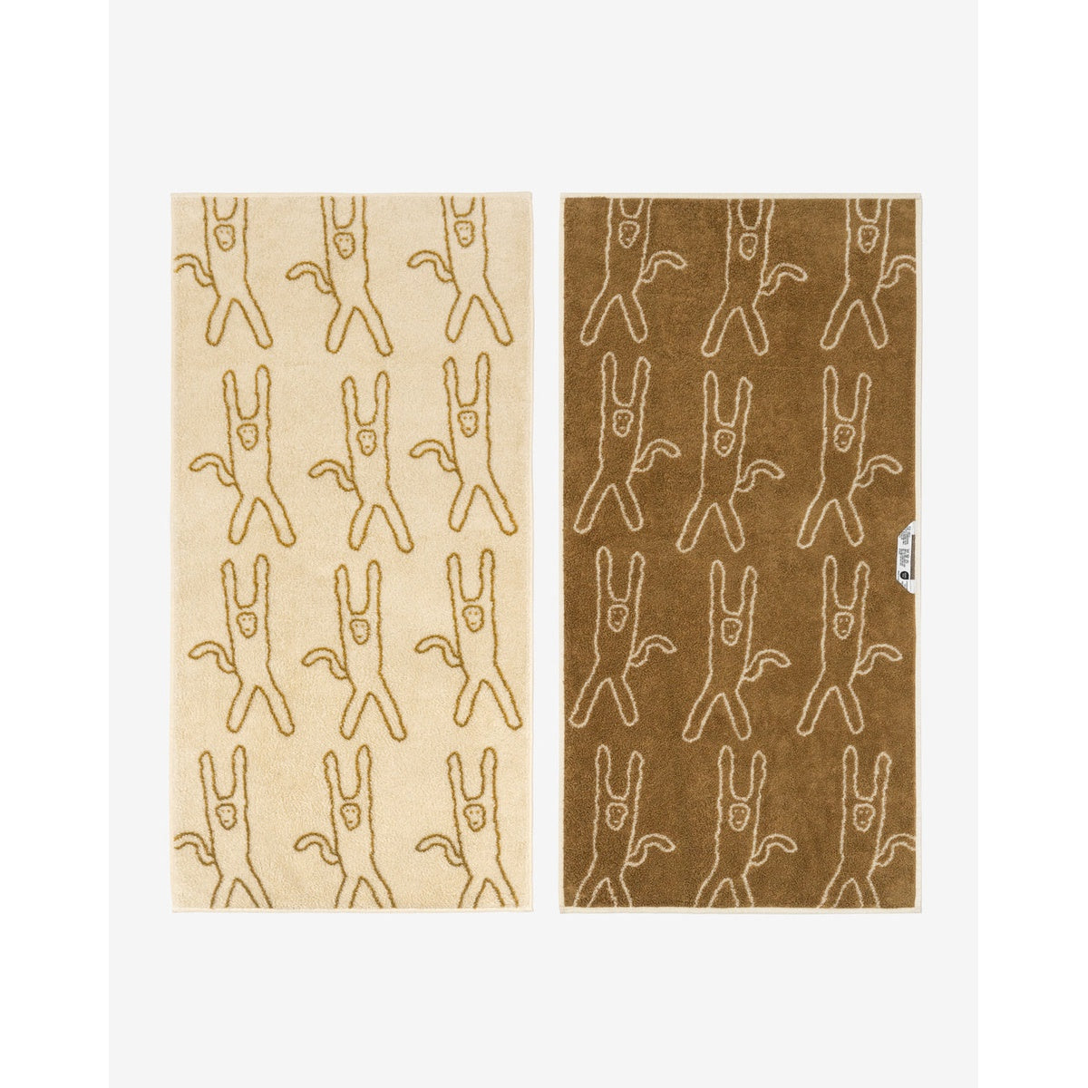 MONKEY FACE TOWEL - IVORY