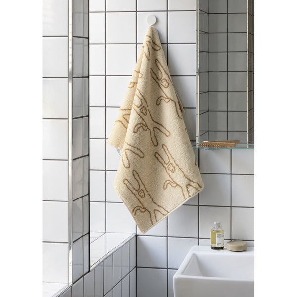 MONKEY FACE TOWEL - IVORY