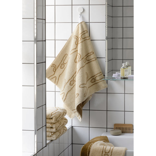 MONKEY FACE TOWEL - IVORY