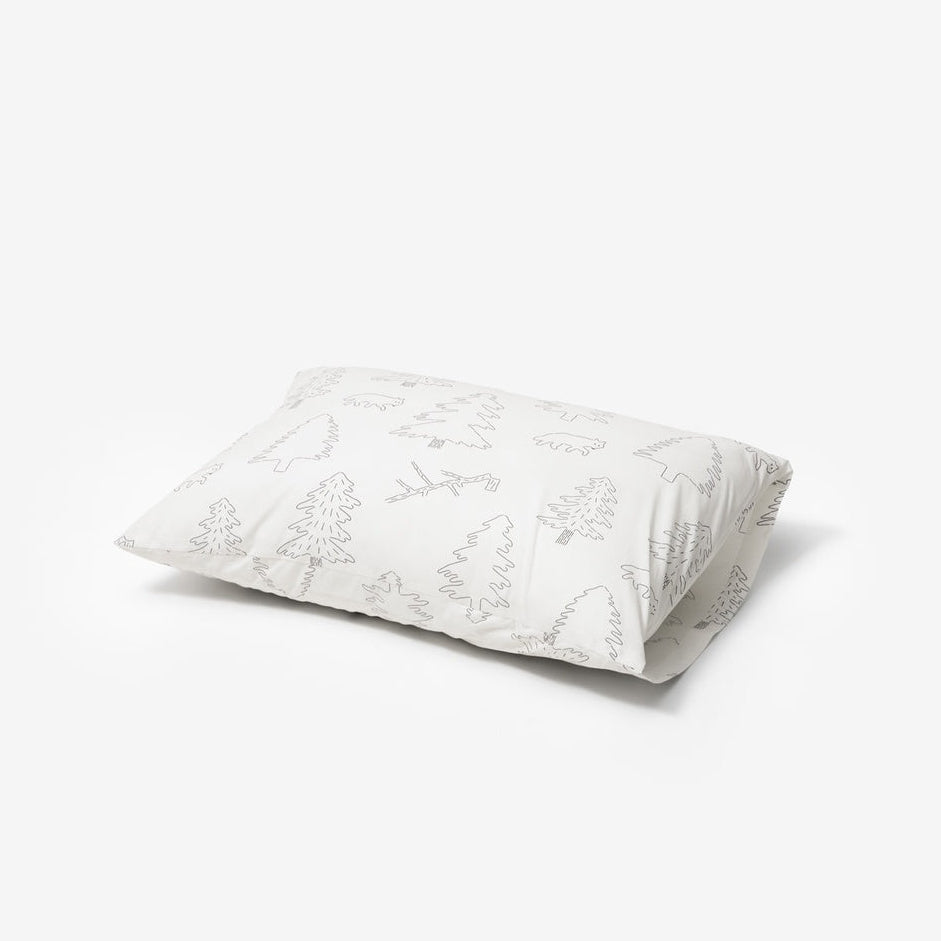 NORTH LAND WHITE PILLOW CASE