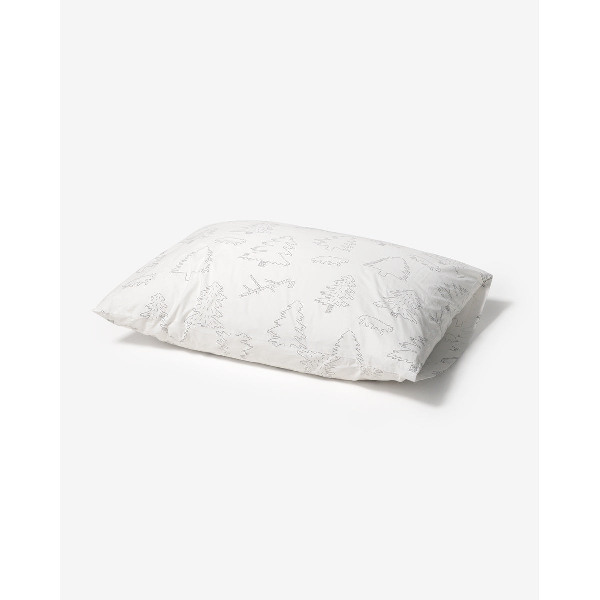 NORTH LAND WHITE PILLOW CASE