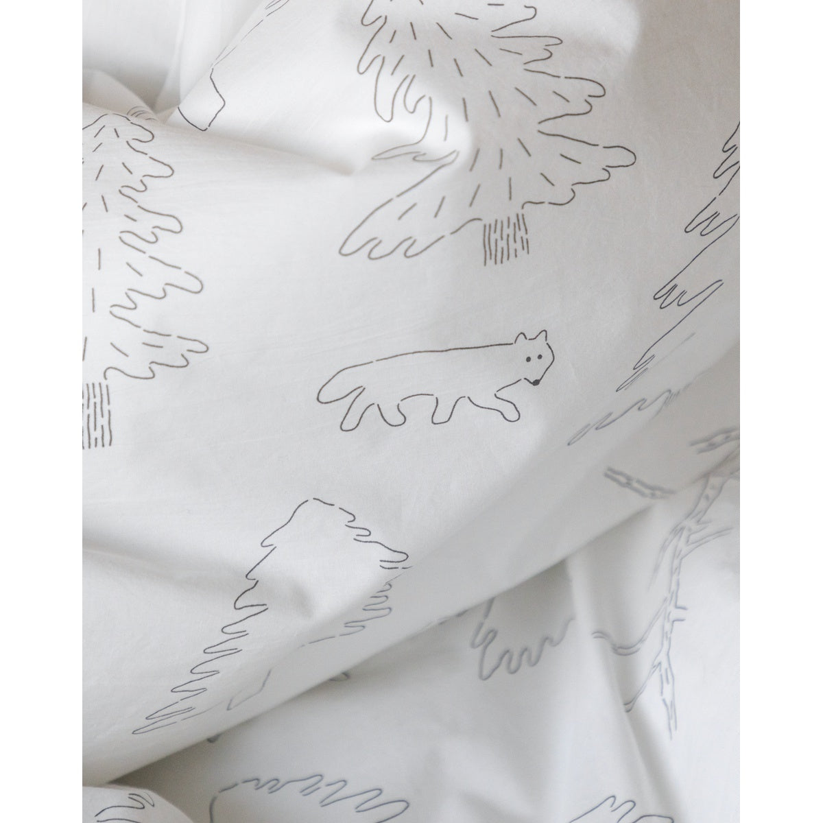 NORTH LAND WHITE DUVET COVER