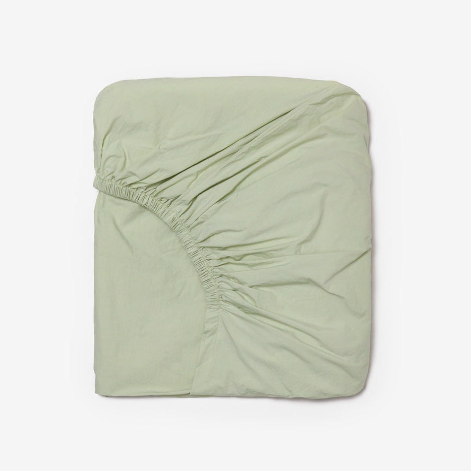 PASTEL OLIVE FITTED SHEET