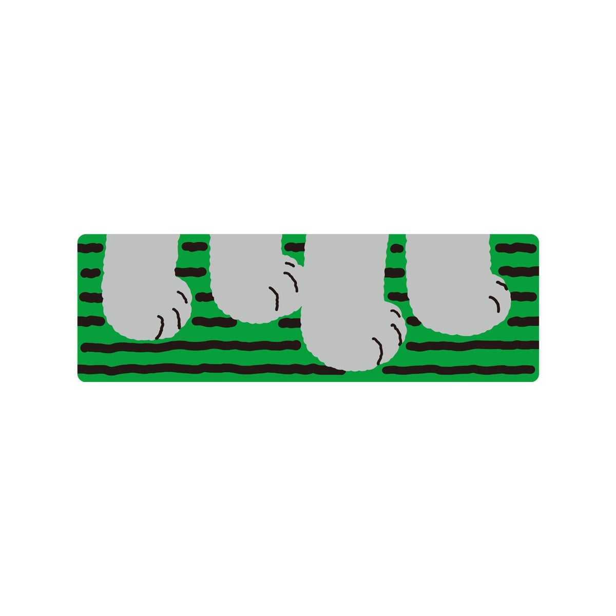 PAW - GREEN STICKER