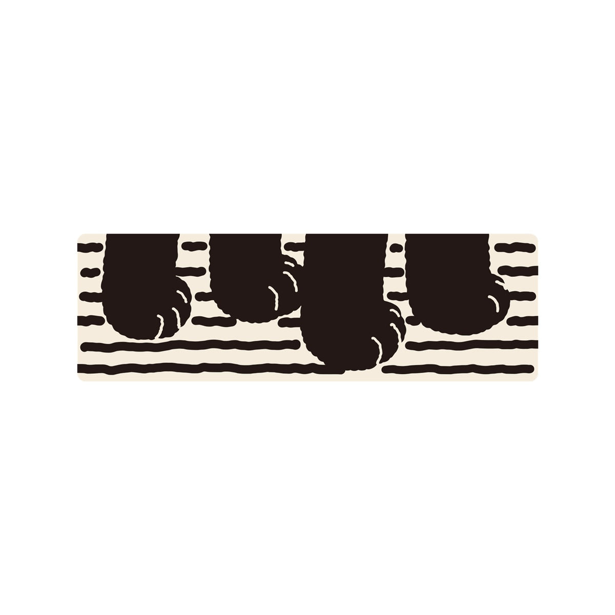 PAW - IVORY STICKER