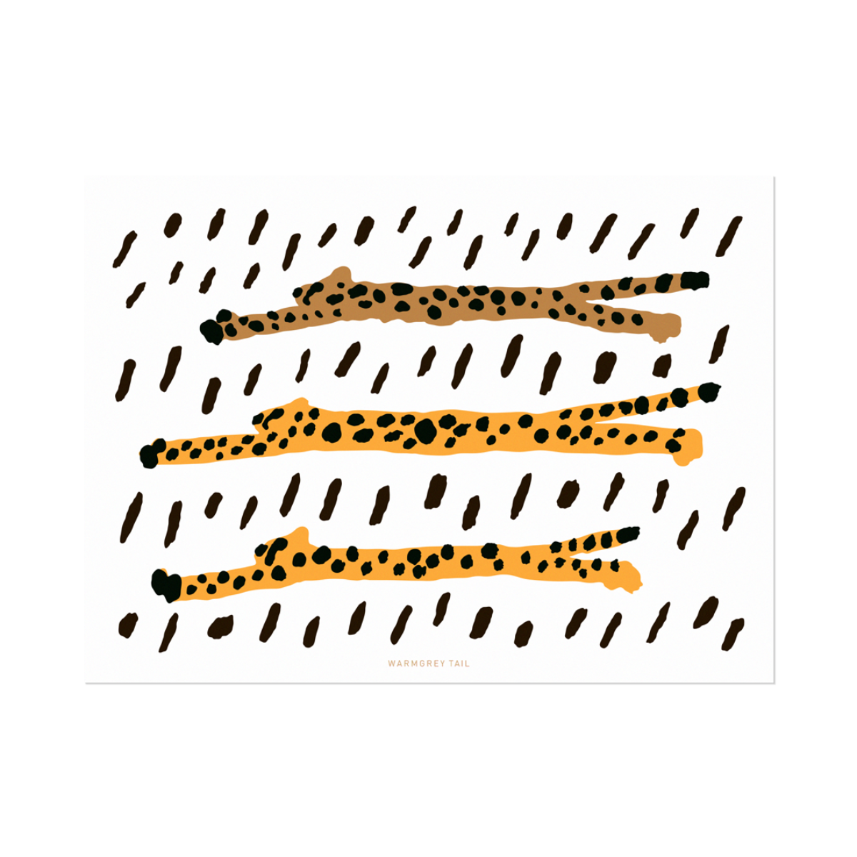 RUN CHEETAH RUN! POSTCARD