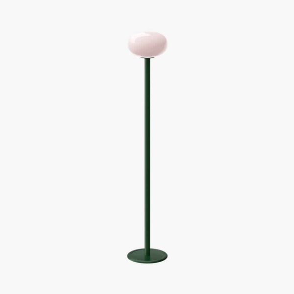 SNOWBALL22 V2 SOLID Floor Lamp - Peach & Deep Green