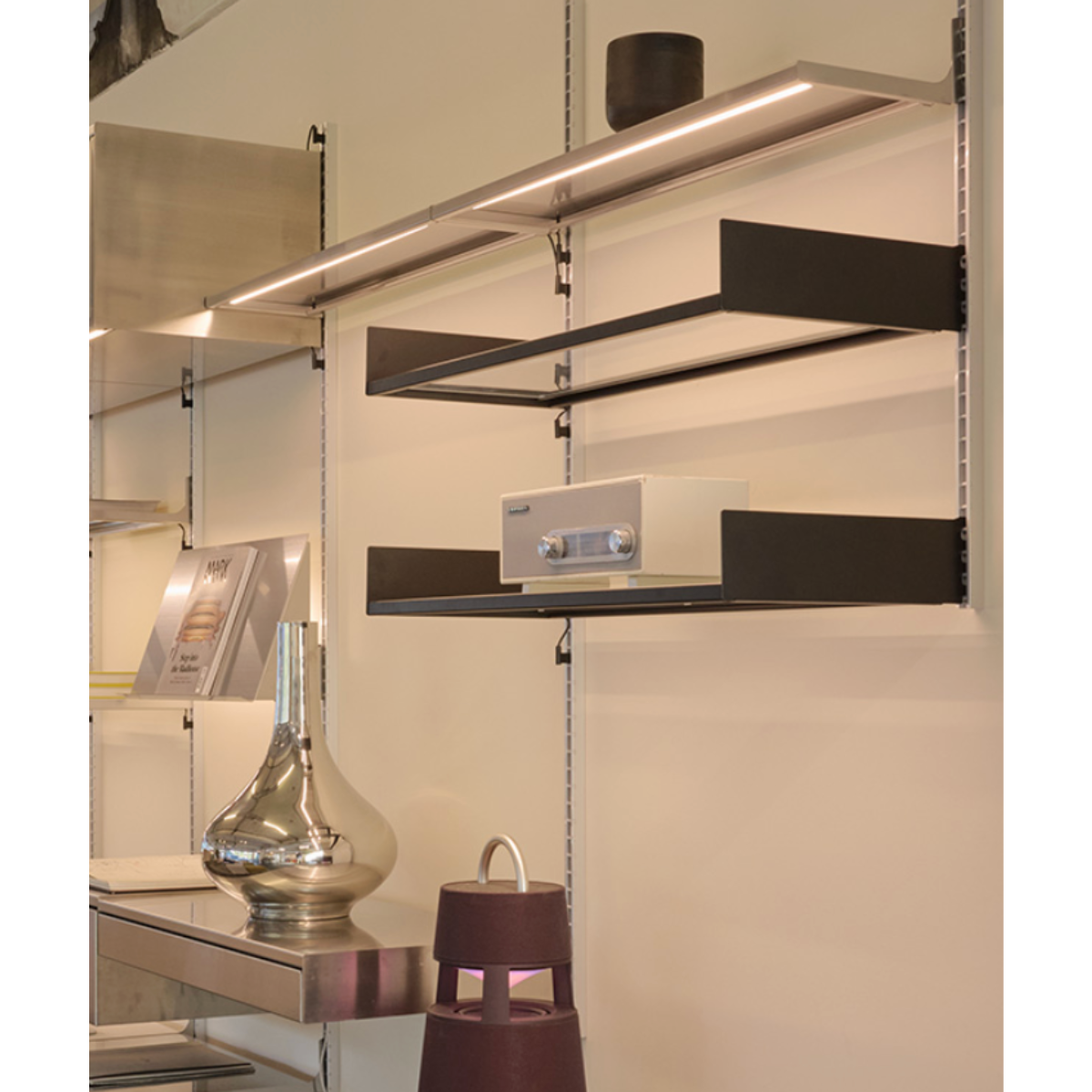 SYSTEM000 SHELF WITH GLASS