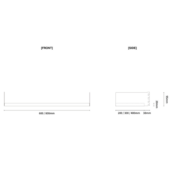 SYSTEM000 SHELF WITH GLASS