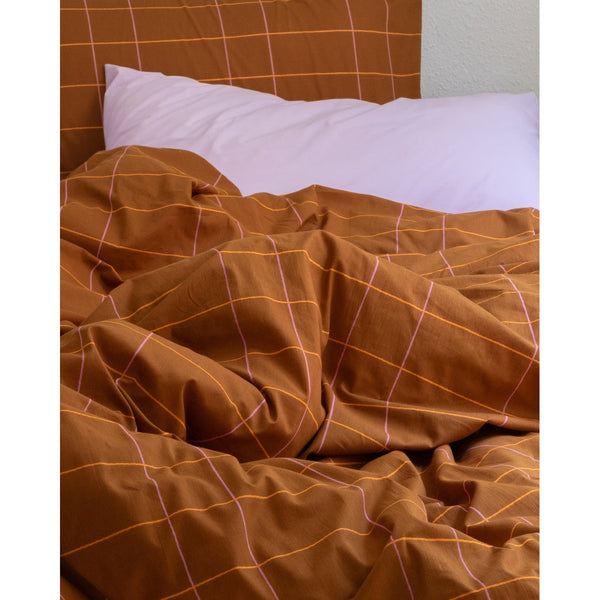 TILE PILLOW CASE - CARAMEL