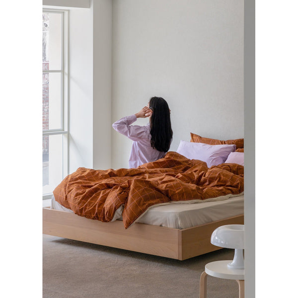 TILE PILLOW CASE - CARAMEL