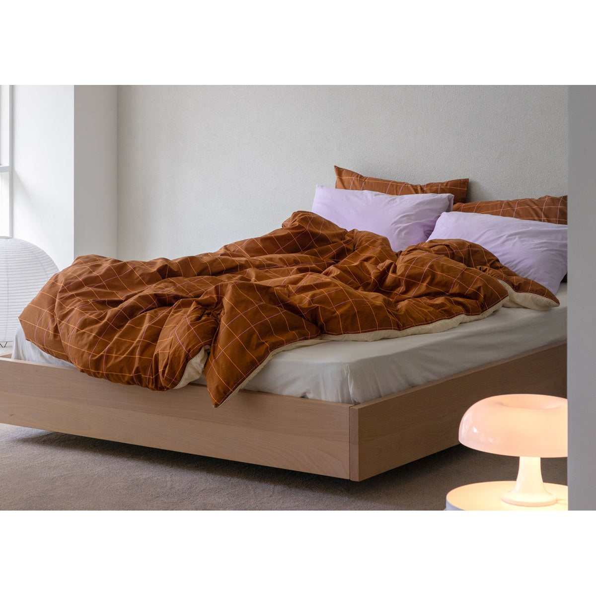 TILE PILLOW CASE - CARAMEL