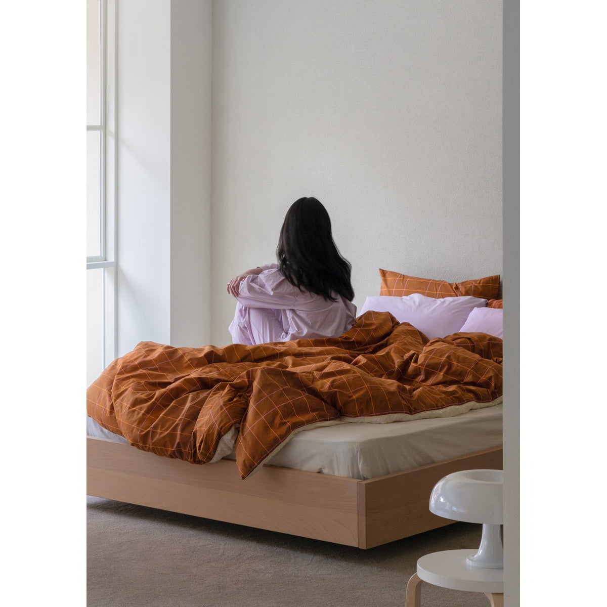 TILE PILLOW CASE - CARAMEL