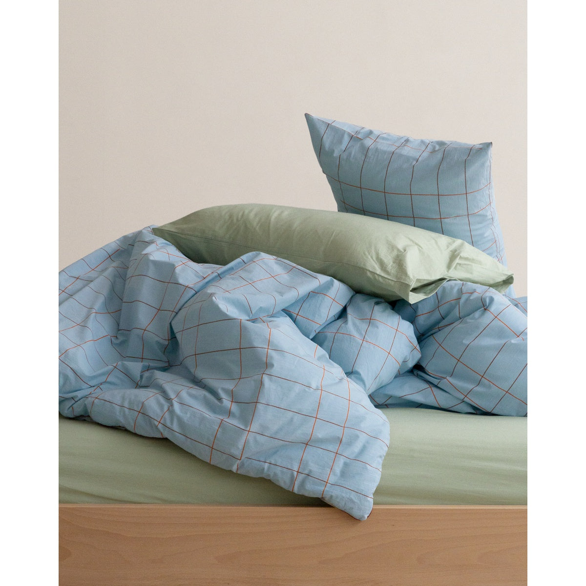 TILE PALE BLUE DUVET COVER