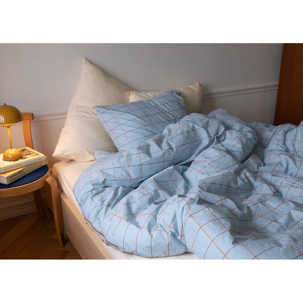 TILE PALE BLUE DUVET COVER