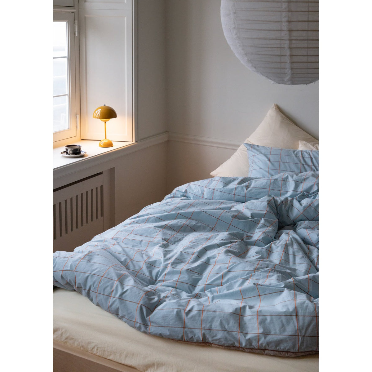 TILE PALE BLUE DUVET COVER
