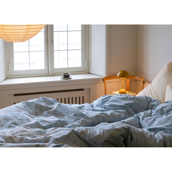 TILE PALE BLUE DUVET COVER