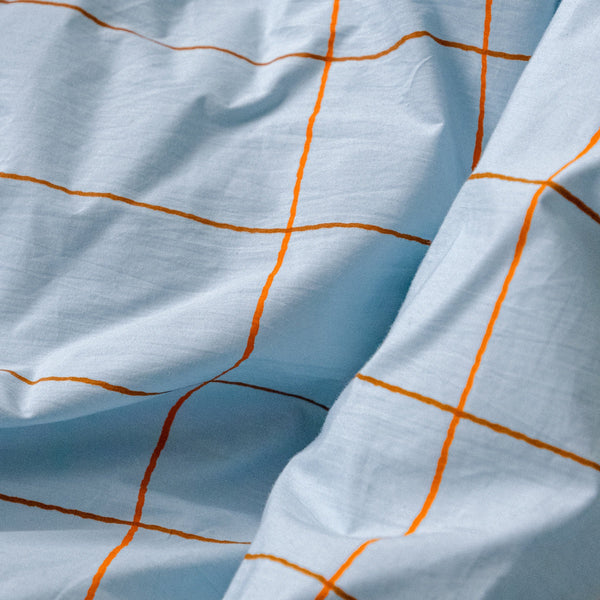 TILE PALE BLUE DUVET COVER