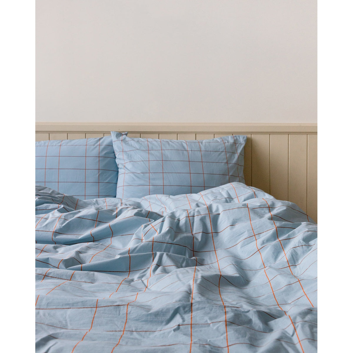 TILE PALE BLUE DUVET COVER