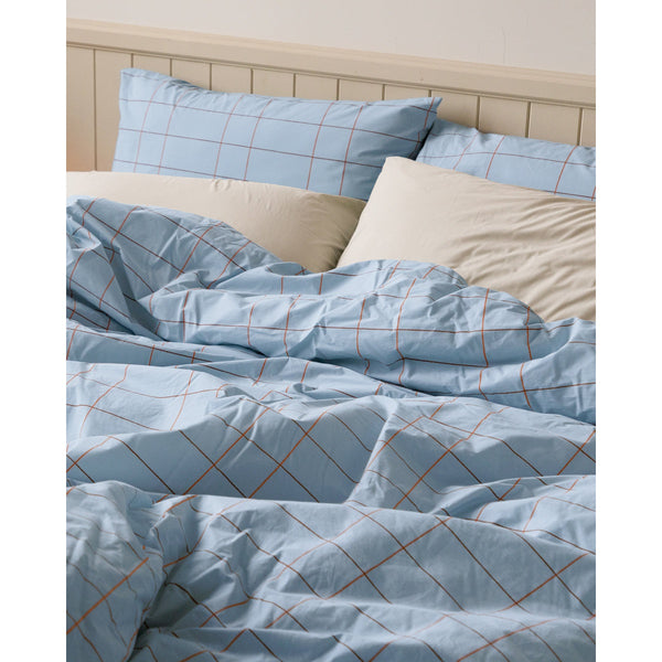 TILE PALE BLUE DUVET COVER