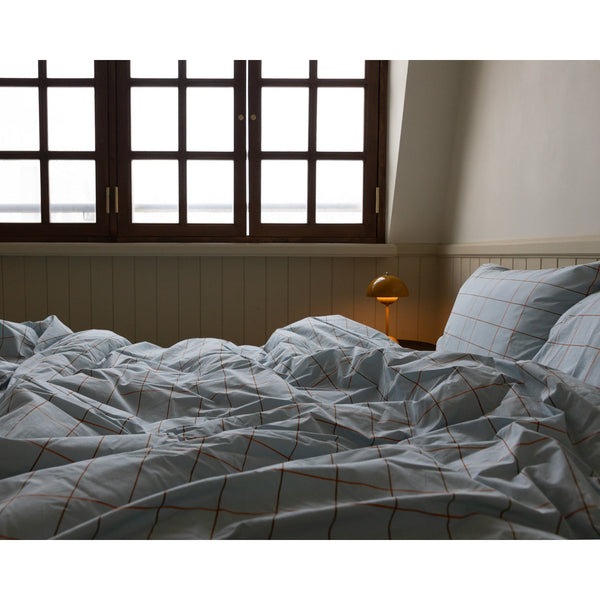 TILE PALE BLUE PILLOW CASE