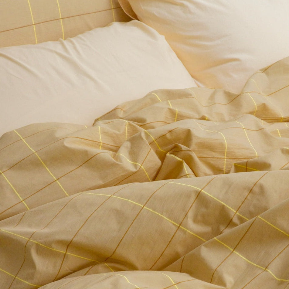 TILE SAND YELLOW DUVET COVER