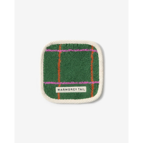 TILE TOWEL COASTER - DEEP GREEN