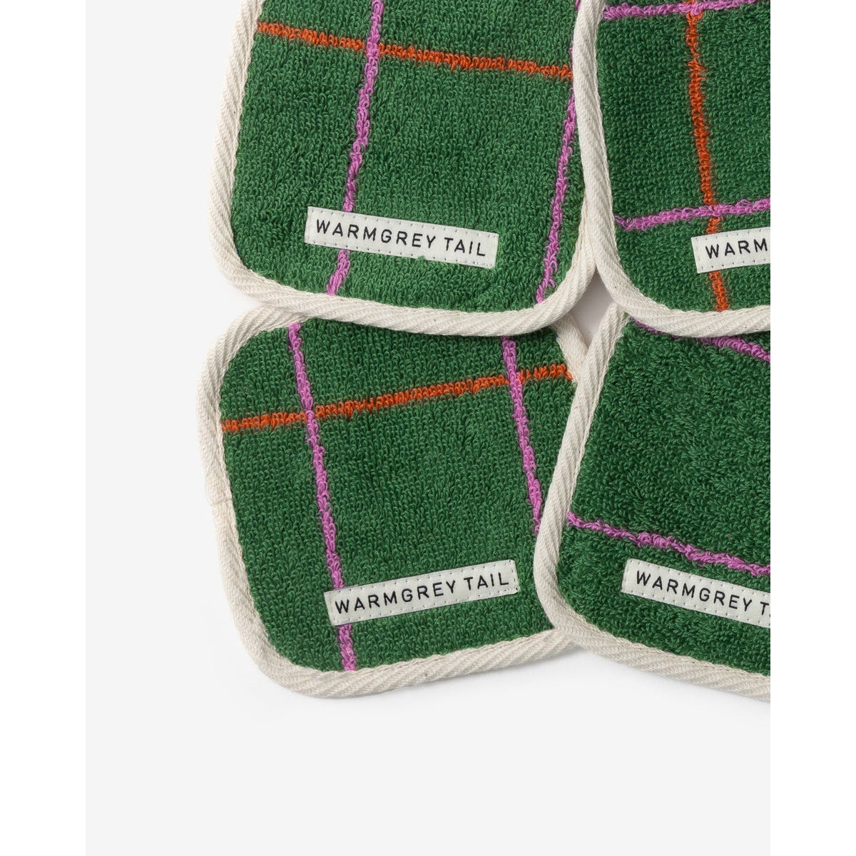 TILE TOWEL COASTER - DEEP GREEN