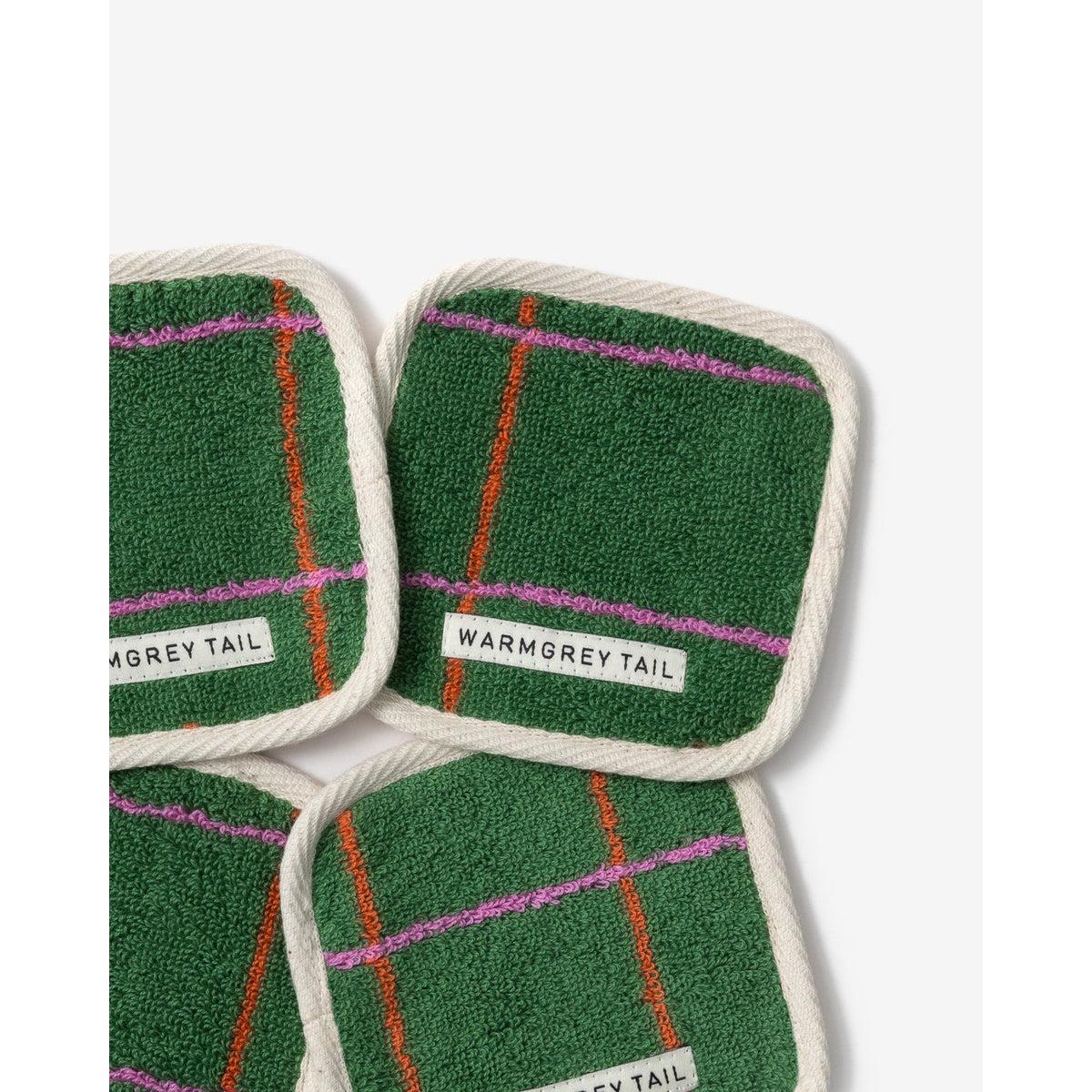 TILE TOWEL COASTER - DEEP GREEN