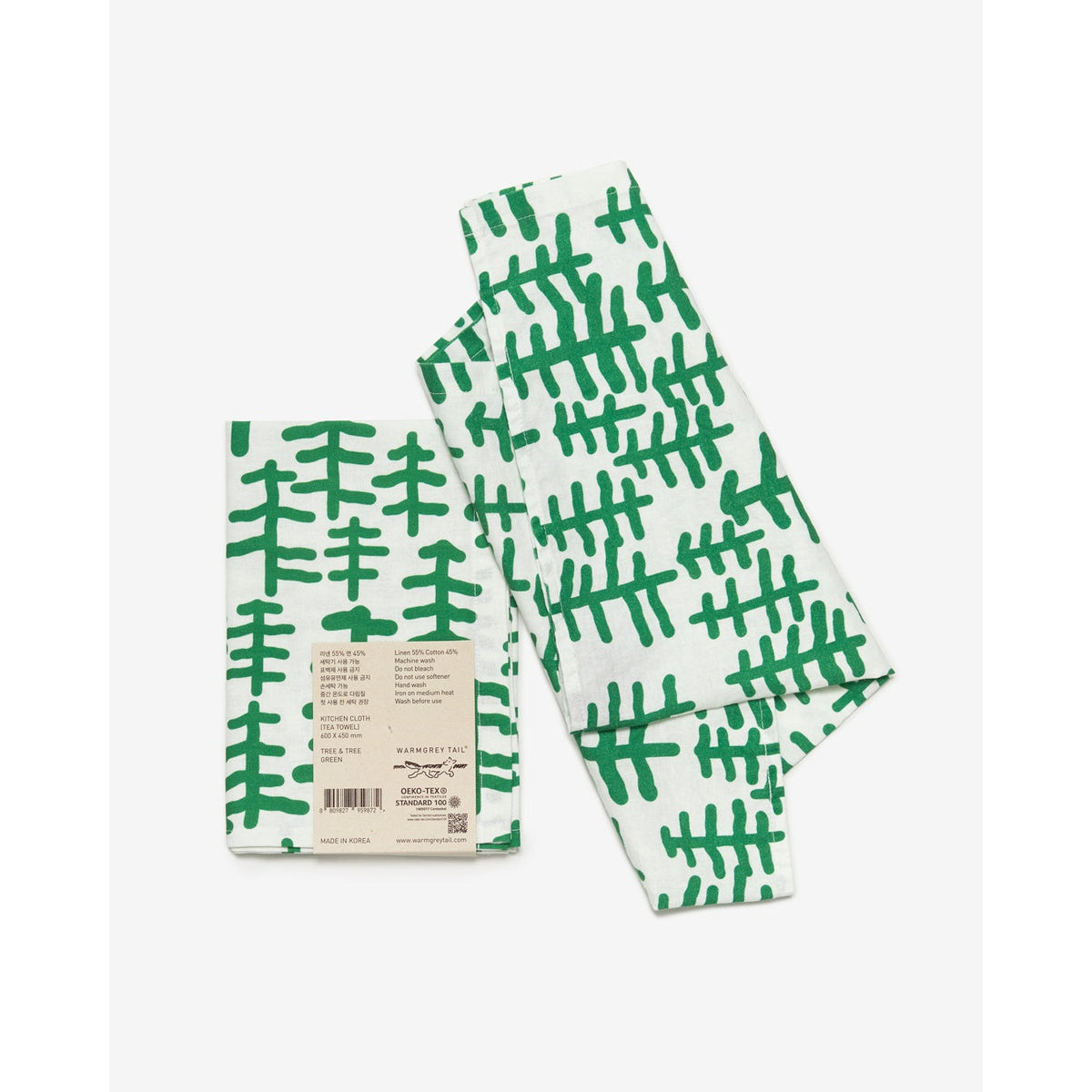 TREE & TREE KITCHEN CLOTH II - GREEN