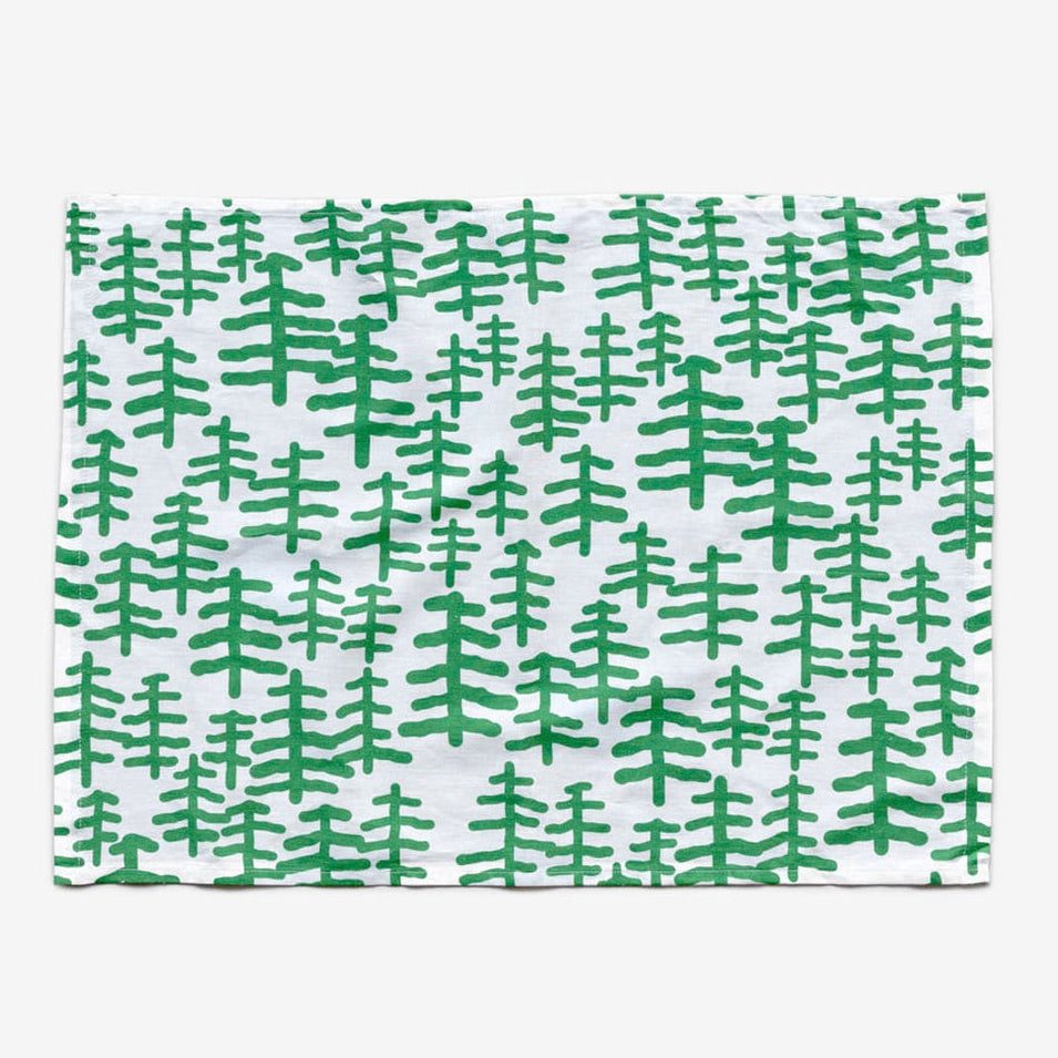 TREE & TREE KITCHEN CLOTH II - GREEN