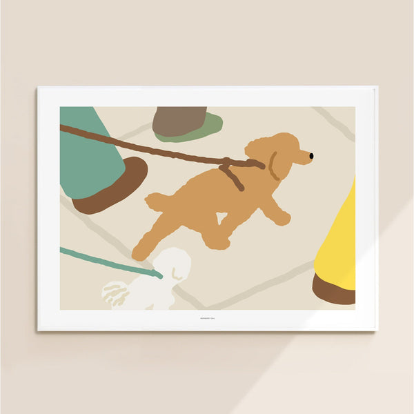 WALKING DOG POSTER