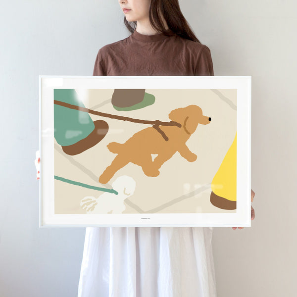 WALKING DOG POSTER