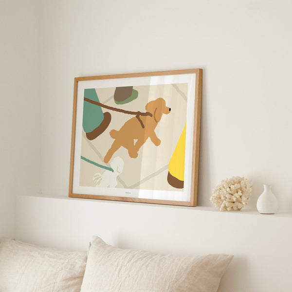 WALKING DOG POSTER
