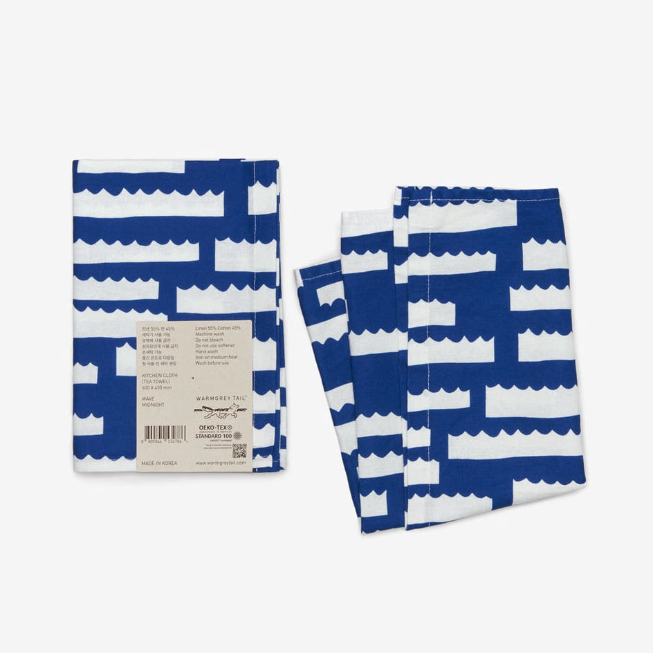 WAVE KITCHEN CLOTH II - MIDNIGHT