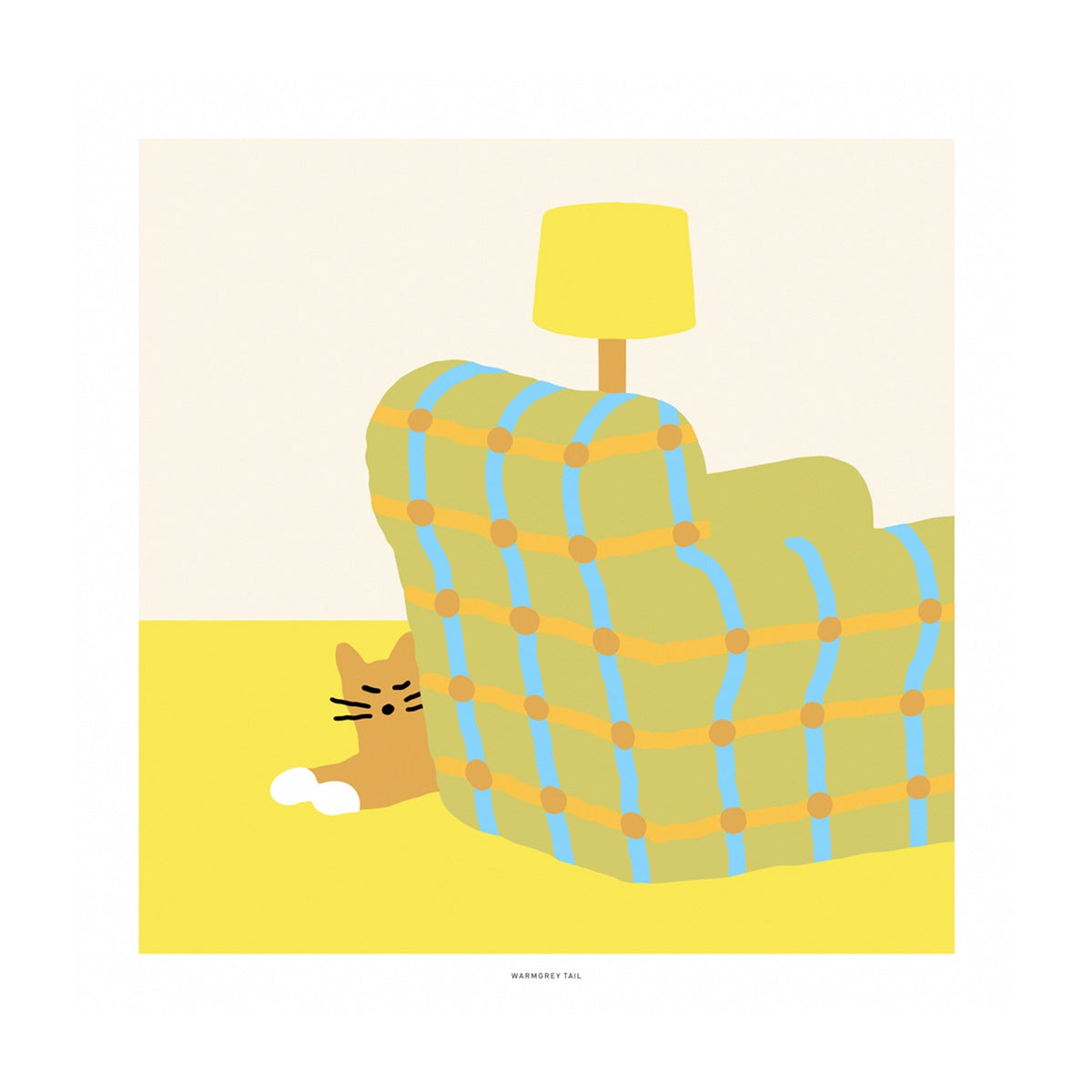ARMCHAIR SLEEPING CAT POSTER