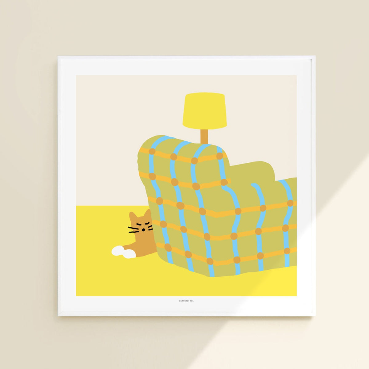 ARMCHAIR SLEEPING CAT POSTER