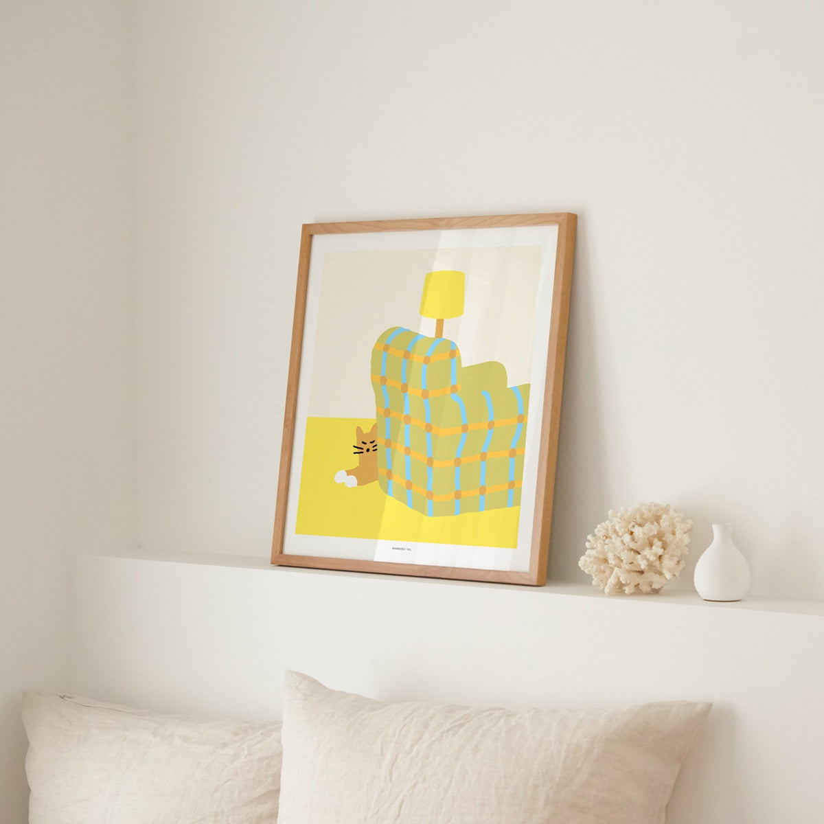 ARMCHAIR SLEEPING CAT POSTER