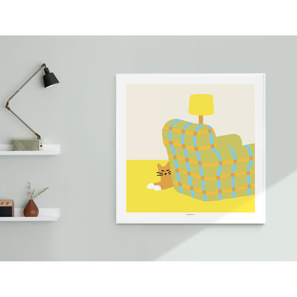 ARMCHAIR SLEEPING CAT POSTER