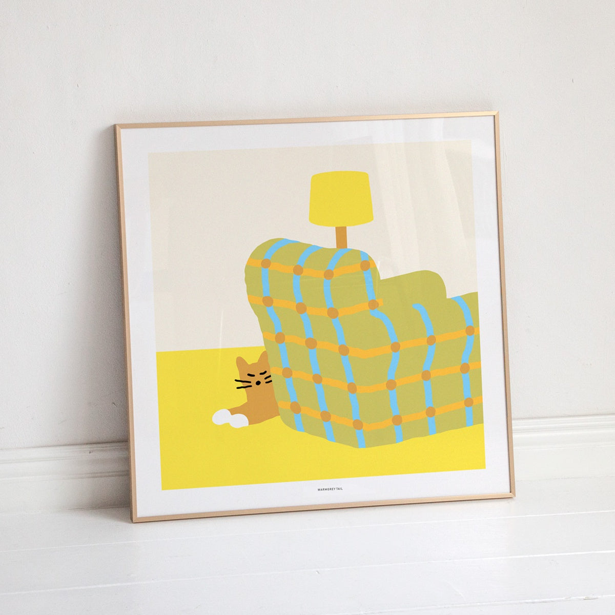 ARMCHAIR SLEEPING CAT POSTER