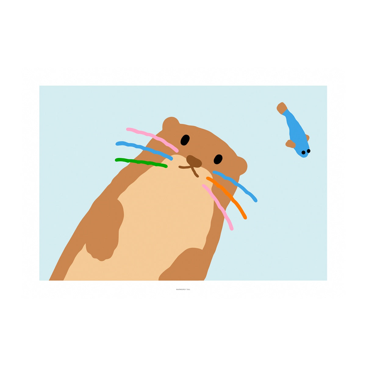 OTTER - LIGHT BLUE POSTER