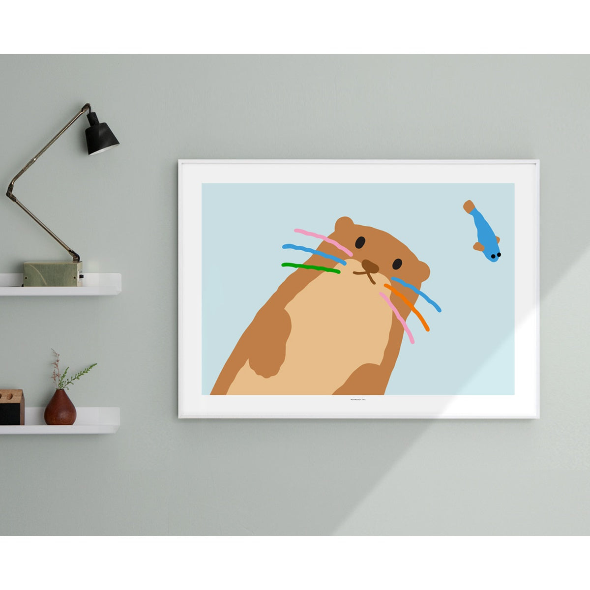OTTER - LIGHT BLUE POSTER