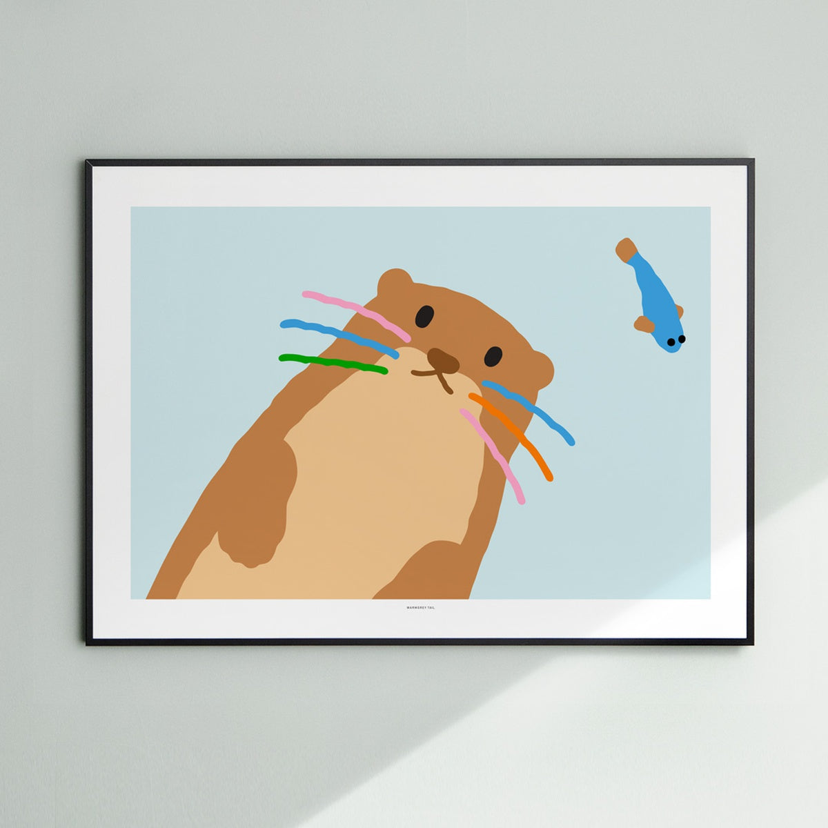OTTER - LIGHT BLUE POSTER