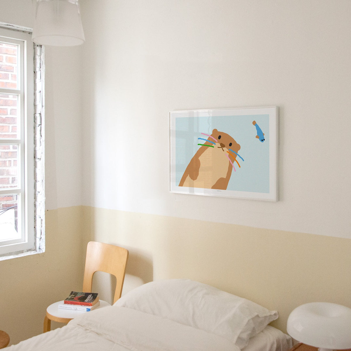 OTTER - LIGHT BLUE POSTER