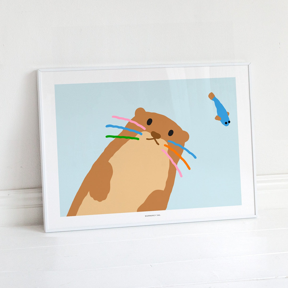 OTTER - LIGHT BLUE POSTER